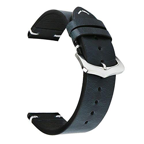 Bracelet de montre en cuir véritable pour un style rétro chic au quotidien