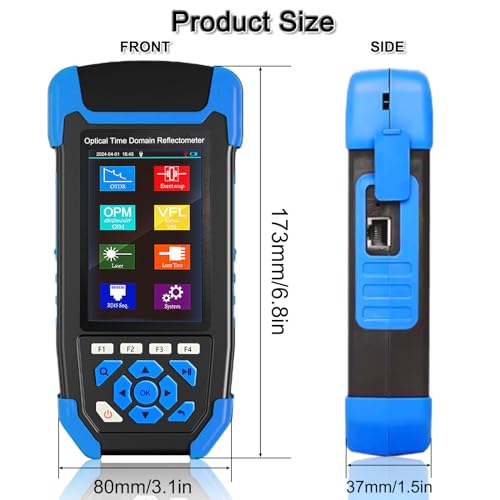 Image of OTDR Optical Fiber Tester Mini-Pro SM 1310 /1550nm with Event Map.Multi-Function Tester OPM,OLS,RJ45,VFL.Test Range 10m-60km Dynamic Range 24db /22db Connector UPC with FC /UPC-FC /APC-SX
