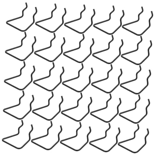 Lista de Accesorios para colgadores de garaje los 5 más buscados. 42 Zerodeko 25 Piezas Ganchos para Panel Perforado Negros Organizador Metálico Resistente para Herramientas y Accesorios Colgador para Garajes y Tiendas Kit de de
