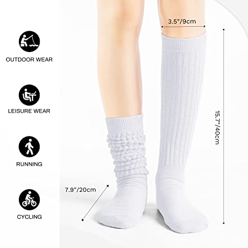 BOOPH Slouch Socks Women Scrunch Sock Knee High Slouchy Socks for Women Size 6-113