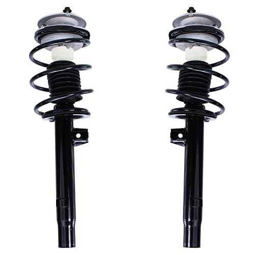 Image of Detroit Axle - Struts Shocks for BMW 328i 328Ci 325i 325Ci 323i 323Ci 320i 330Ci 330i Complete 2 Front Struts with Coil Spring Assembly 2 Rear Shock Absorbers Replacement