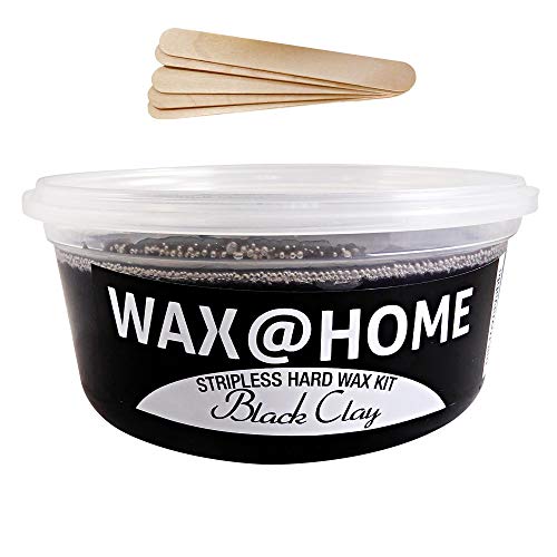 Wax at Home Stripless Microwavable Hard Wax Black Clay 7oz. 200ml