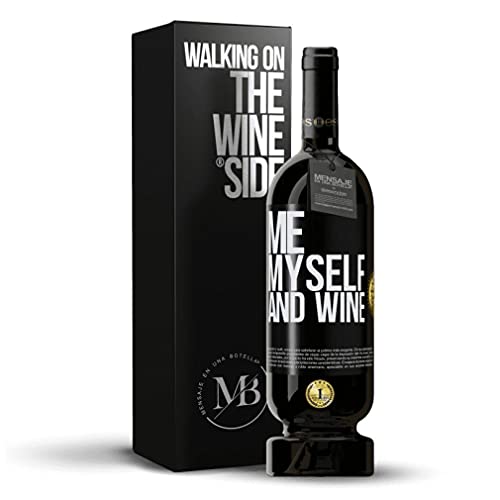 «Me myself and wine» Mensaje en una Botella. Vino Tinto Premium Reserva MBS Martín Berasategui System. Etiqueta Negra PERSONALIZABLE Cover