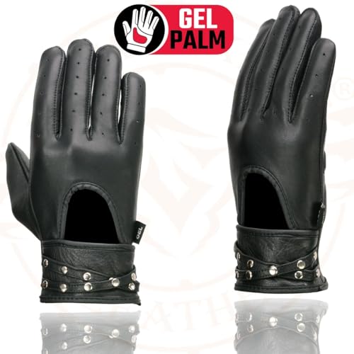 Image of Milwaukee Leather Women's Leather Lightweight Motorcycle Lined Driving Hand Gloves - X-Small