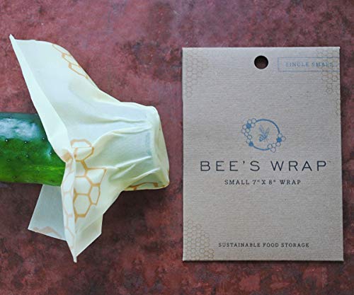Bee's Wrap Single Packs, Eco Friendly Reusable Food Wraps, Sustainable Plastic Free Food Storage (Small) image 2