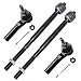 Detroit Axle - Brand New 4 Piece Front Inner and Outer Tie Rod Steering Kit fits Sedan Models Only