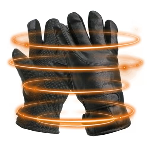Guantes térmicos para mujer, guantes antideslizantes para pantalla táctil, carga USB, antideslizantes, guantes eléctricos de invierno, para clima frío, esquí, senderismo, ciclismo al aire libre