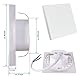 LED Treppenbeleuchtung 230V warmweiß 2,5W ECKIG quadratisch Treppenleuchte Wand Einbauleuchte Einbaustrahler Treppenlicht Flurleuchte Nachtlicht 6107-WH