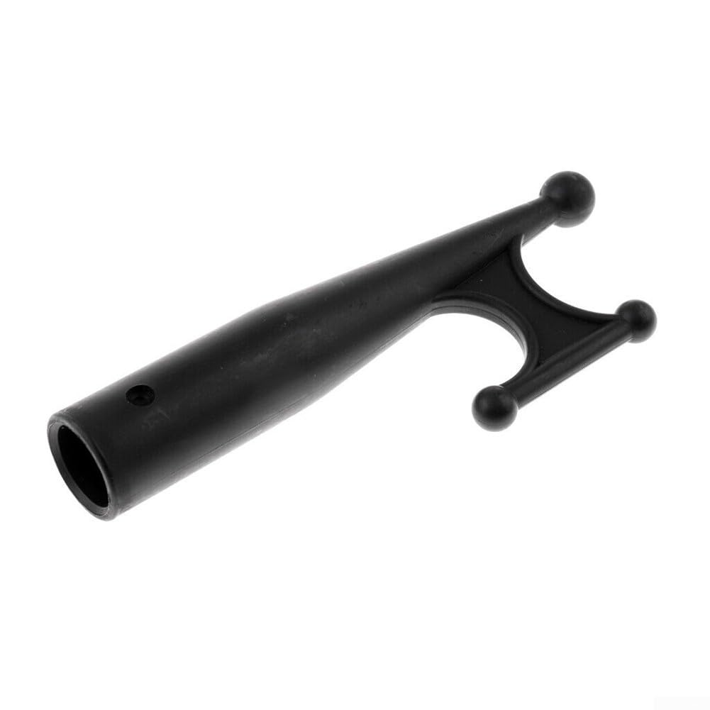 Boat Hook Replacement Head, Nylon Mooring Hook for Marine Yacht Fishing Kayak, 20 cm Black with Tapered Socket for 1" Poles