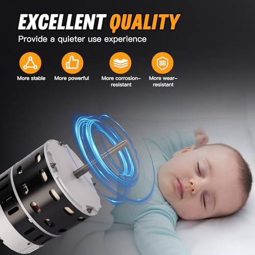 1/2 HP ECM X-13 Furnace Blower Motor 6205E, 208/230V 3.8A, 1050RPM, Fit for American Standard & Trane, Carrier/ICP, etc. 1/2 HP X13 Constant Torque Motor with One Year Quality Assurance