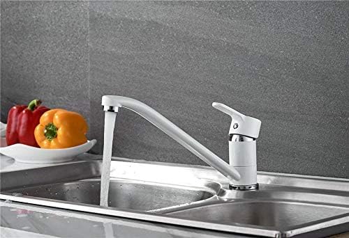 Robinet de cuisine à tuyau long orientable 360° avec purificateur intégré et mono-commande