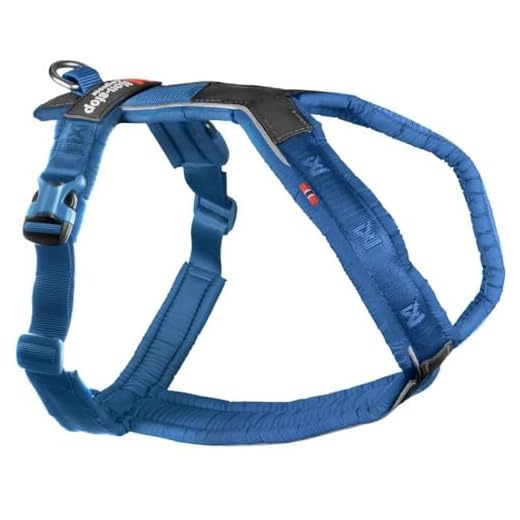 Non-stop dogwear Line Harness 5.0 |216 | geleiding en dagelijkse servies, kleur: blauw, maat: G 6