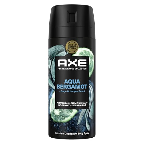 Axe Premium Bodyspray Aqua Bergamot Deo ohne Aluminiumsalze für 72 Stunden Frische 150 ml