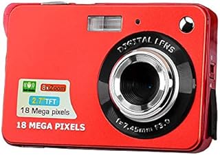 Andoer Digital Camera Mini Pocket Camera 18MP 2.7 Inch LCD Screen 8X Zoom Smile Capture Anti-Shake with Battery