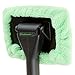 Windshield and Window Cleaner - Machine-Washable Microfiber Cloth Tool on Handle with Pivoting Head for Cleaning Car and RV Glass by Stalwart (Green)