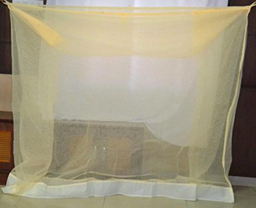 Shahji Creation Double Bed Ivory 6X6.5 feet Best Quality Mosquito Net