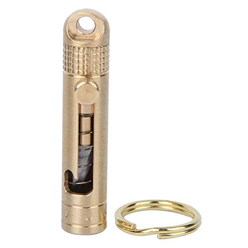 Canivete, Canivete de papel de corte requintado porta-chaves, latão para cortar papel Defenda-se(Bra