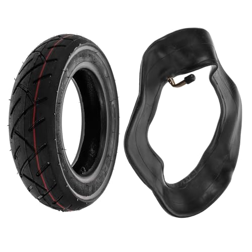 Pneu de trottinette électrique 10 pouces TOPBATHY avec chambre à air noire en caoutchouc
