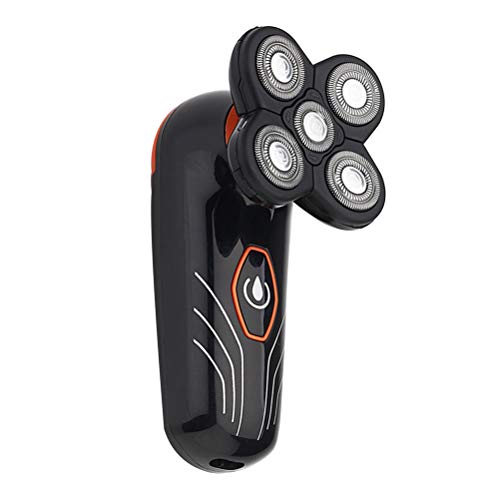 Lurrose À prova d'água recarregável 5 cabeças flutuante masculino barbeador elétrico barba aparador