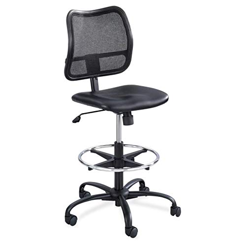 Safco 3397Bv Chair, Extended Height, Black Vinyl #TOP4