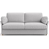 Vesgantti 70 inch Loveseat, Modern Comfy Couch with Deep Seat Cushions, Small Sofa Couches for Living Room, Apartment, Office, Small Spaces, Tool-Free Assembly, 70 Inch, Light Grey