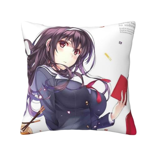 冴えない彼女の育てかた (5) ッションカバー 抱き枕カバー 装飾枕カバー 座布団カバー グッズ ギフト アニメグッズ 着脱簡単 洗える ソファ背当て 両面プリント かわいい おしゃれ 車やソファー 40x40cm