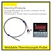 YCCMSM13 Weldable Thermocouple Probe K Type Bead Thermocouple Exposed Bead Sensor Fast Response 0‑600°c Industrial Bare Wire