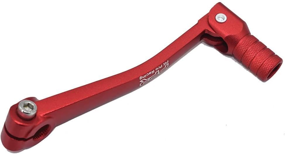 CNC Aluminum Gear Shifter Lever, Foldable Gear Shift Lever Fit for 50cc 110cc 250cc CRF50 XR50 XR CRF Dirt Pit Monkey Bike Motorcycle ATV Quad Accessory Red Red