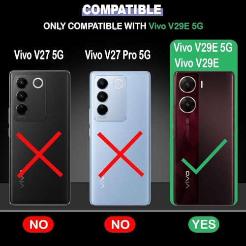 Image of COVERBLACK Rubber Silicone Back Cover for Vivo V29e - Transparent