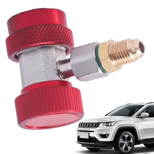 Adaptador de tanque de refrigerante, adaptador de acoplador rápido | 1/4 'antorchas R134A adaptador - equipo alto/bajo, reemplazo del compresor para evacuación y carga