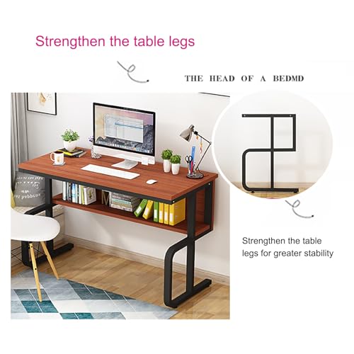 Bureau d'ordinateur moderne pour petits espaces et télétravail - 4