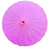 JHDDIA Decoration Parasols for Wedding Performance Japanese Umbrella Sunproof Fashion Show Chinese Umbrella Silk Fabric(70cm,Pink)