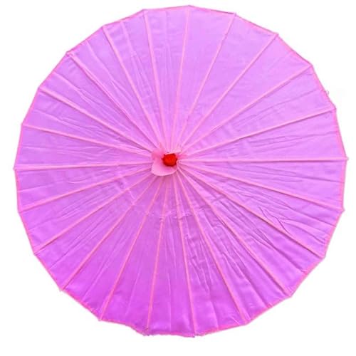 JHDDIA Decoration Parasols for Wedding Performance Japanese Umbrella Sunproof Fashion Show Chinese Umbrella Silk Fabric(70cm,Pink)