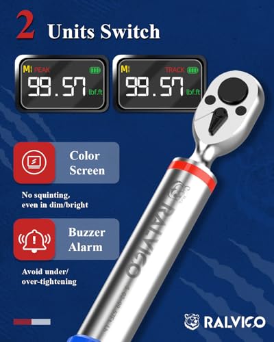 RALVICO Digital Torque Wrench 3/8