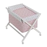 Minicuna Corona Rosa con Textil