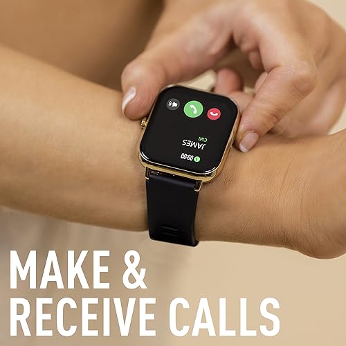 Reflex Active Series 23 Fitness Calling Gold Plated Smart Watch, Pale Gold, 1.83 inches - Image 2