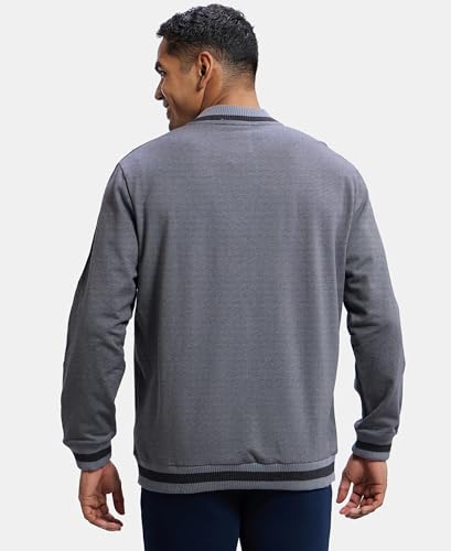 Image of Jockey AM92 Men Super Combed Cotton Rich Fleece Jacket With StayWarm Technology