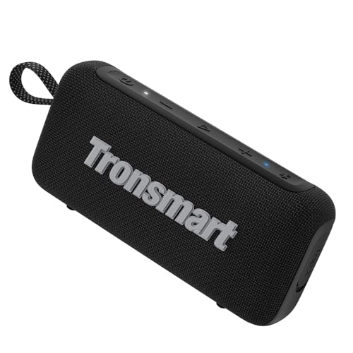 Tronsmart Trip 2 Altavoz Portatil Bluetooth 5.3, IPX7 Waterproof, Micrófono Incorporado, Sonido Stereo y Asistente de Voz, 20H de Reproducción, Speaker inalámbrico con EQ, TF, para Viajes, Picnic