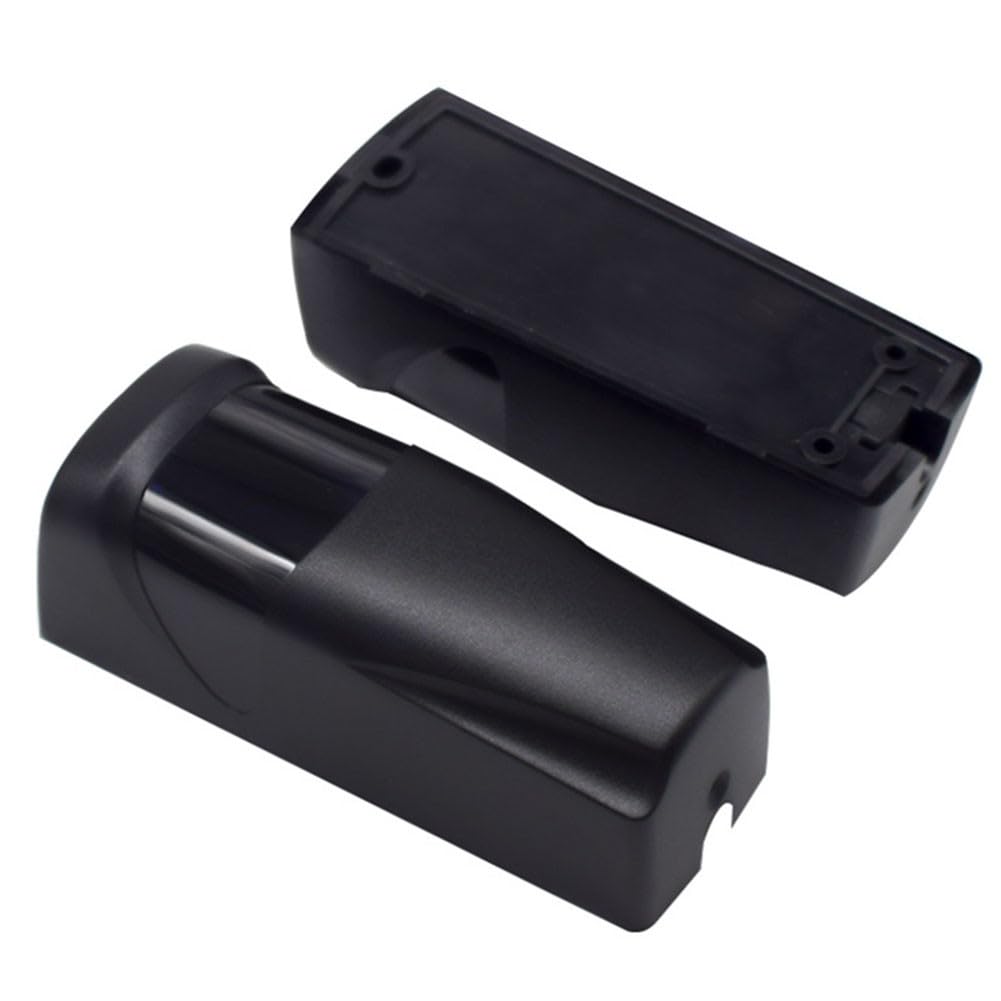Sensor de haz de seguridad infrarrojo inalámbrico para puerta de garaje automática, impermeable IP55, distancia de detección de 5-15 m, funciona con pilas (2 AAA), con función de autodetección