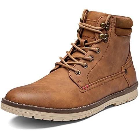 Vostey Men's Chukka Boots Motorcycle Casual Hiking Boot for Men(BMY671B Yellow Brown 10.5) Cover