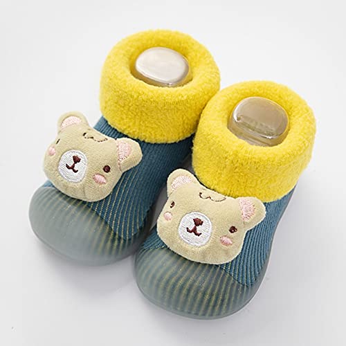 Sock Slippers for Toddlers Infant Toddle Footwear Winter Toddler Shoes Soft Bottom Indoor Non Slip Warm Cartoon Animal Floor Socks Shoes Organic Baby Boy Clothes3