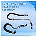 55038032AK Car Heater Hose Set Assembly Compatible with Jeep Grand Cherokee Dodge Durango 5.7L V8 2011-2014