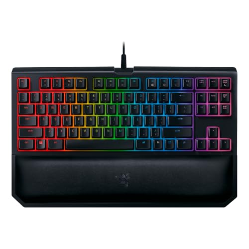 Razer Blackwidow Tournament Edition Chroma V2 USB QWERTY Anglais américain Noir - Claviers (Standard, Avec fil, USB, Clavier mécanique, QWERTY, Noir)