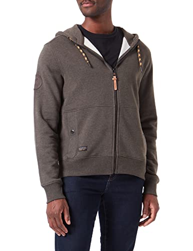 Preisvergleich Produktbild camel active Herren Sweatjacke mit Kapuze Braun menswear-3XL