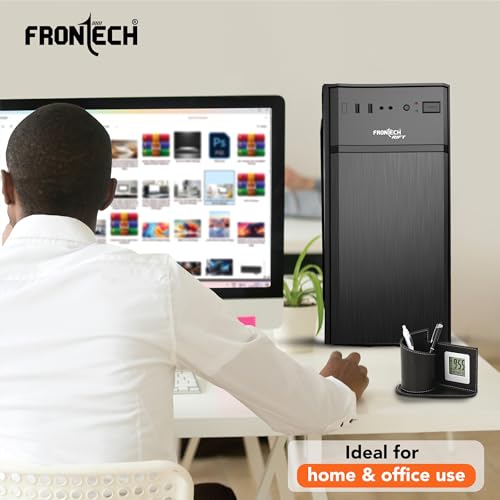 FRONTECH RIFT Silver Series Cabinet/Computer Case with HD Audio | ATX/Mini ATX Compatible | 2 Front USB - 2.0| Front Audio | Ideal for Home/Office... - Image 3