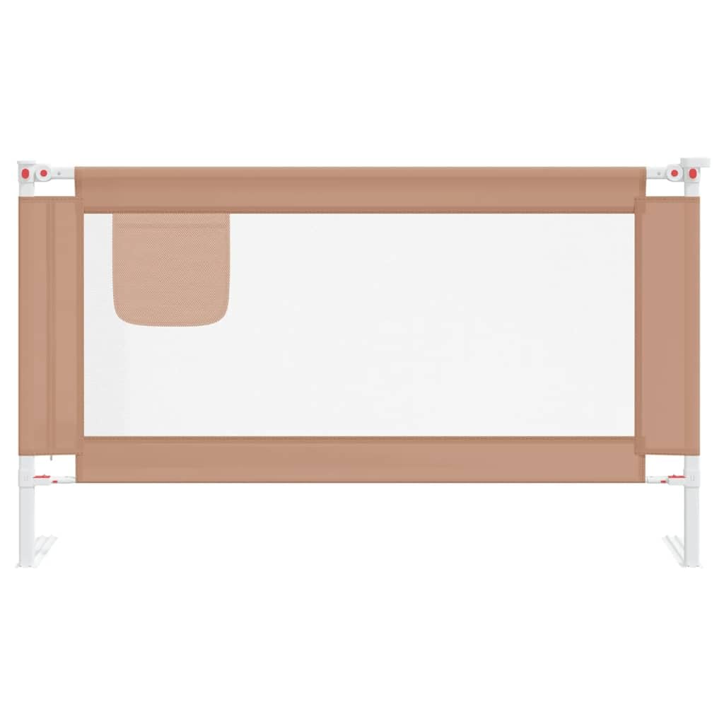 Generisch Kleinkind-Bettschutzgitter Taupe 140x25 cm Stoff,Baby & Kleinkind,Babysicherheit,Baby-Bettschutzgitter,10219