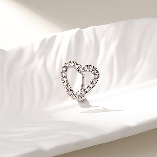 Gemtastic キュートなピンクハート サージカルスチール ベリーボタンリング ベリーピアス ジュエリー ベリーリング レディース へそピアス ジュエリー