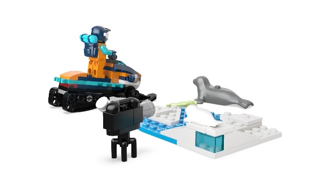 LEGO City Arctic Explorer Snowmobile Set with Seal Figures
