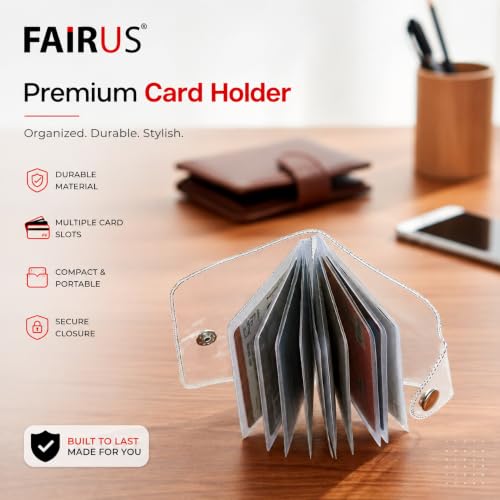 Image of Fairus Card Protector, Plastic Card Holder for Aadhar Card, Credit Card, Business Card, Pan Card, Driving License Waterproof Cards Plastic Protector (10)