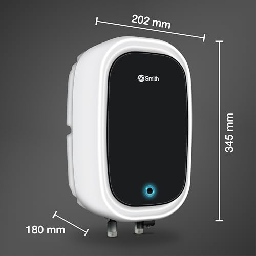 Image of AO Smith EWS NEO-3L Instant Geyser 3 Litre With 3kW Express Heating | High Rise Building Bathroom & Kitchen geyser | UL Rated Wiring & Pressure Relief Valve For Ultimate Safety | 5 Year Tank Warranty